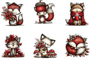 Chaotic Autumn Fox Clipart, a Seasonal Illustration by CreationArt (Thumbnail 4 of 4)