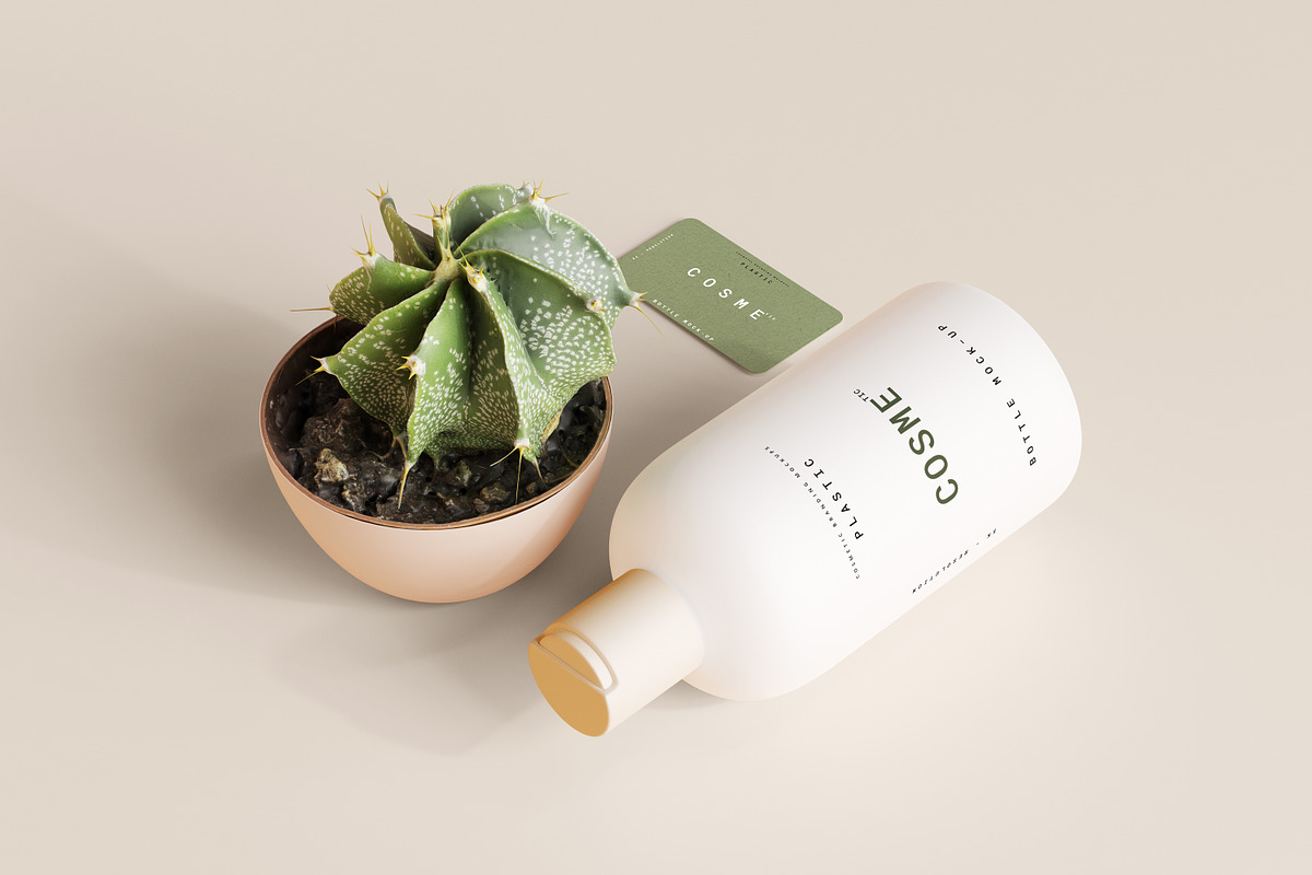 Disc Top-Cap Bottle Mockup Bundle, a Cups & Container Mockup by pmvch (Photo 35 of 60)