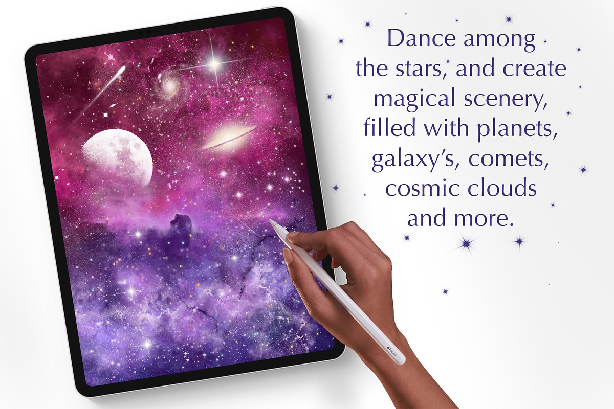 Above & Beyond - Sky & Galaxy, a Brush Add-On by SketchWerx (Photo 3 of 14)