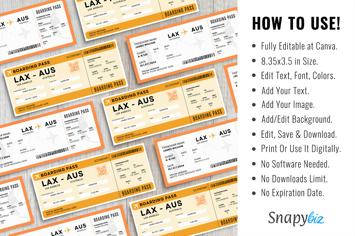 Australia Trip Surprise Gift Ticket, a Templates & Theme by Snapybiz (Photo 9 of 10)