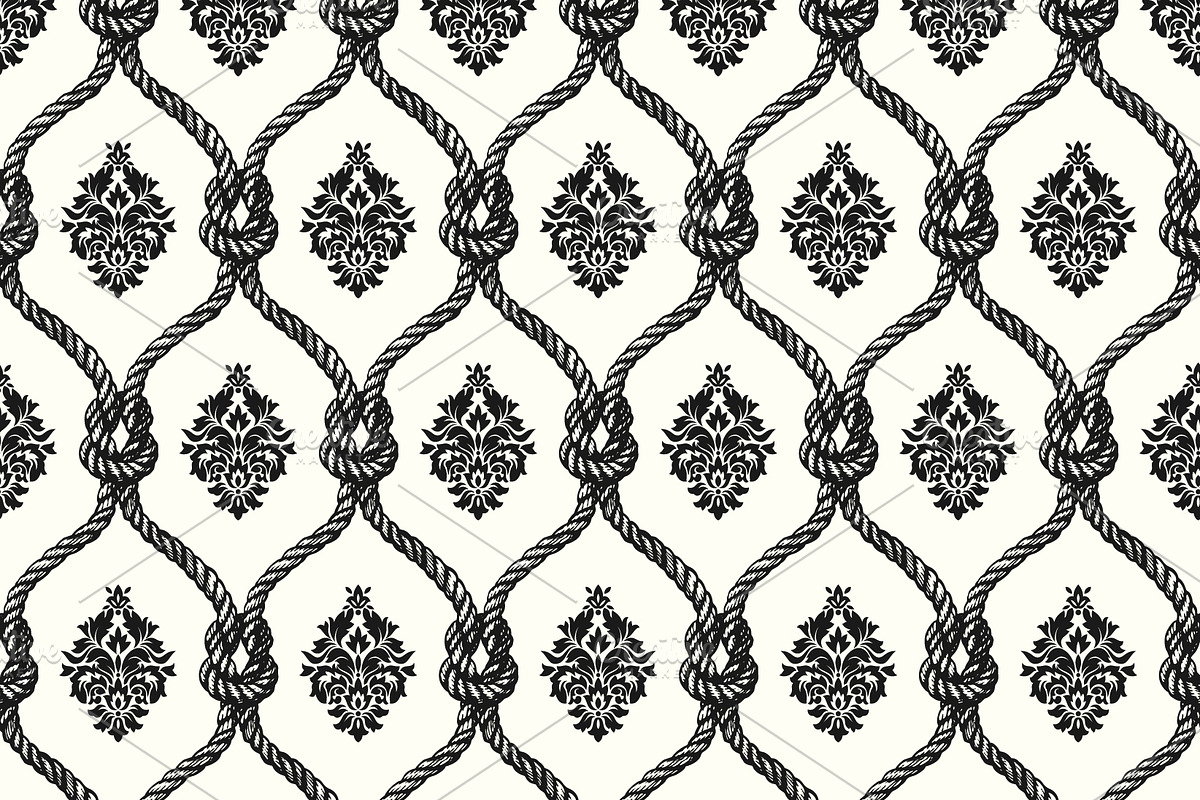 Seamless Nautical Patterns, a Pattern Graphic by Greeek (Photo 3 of 8)