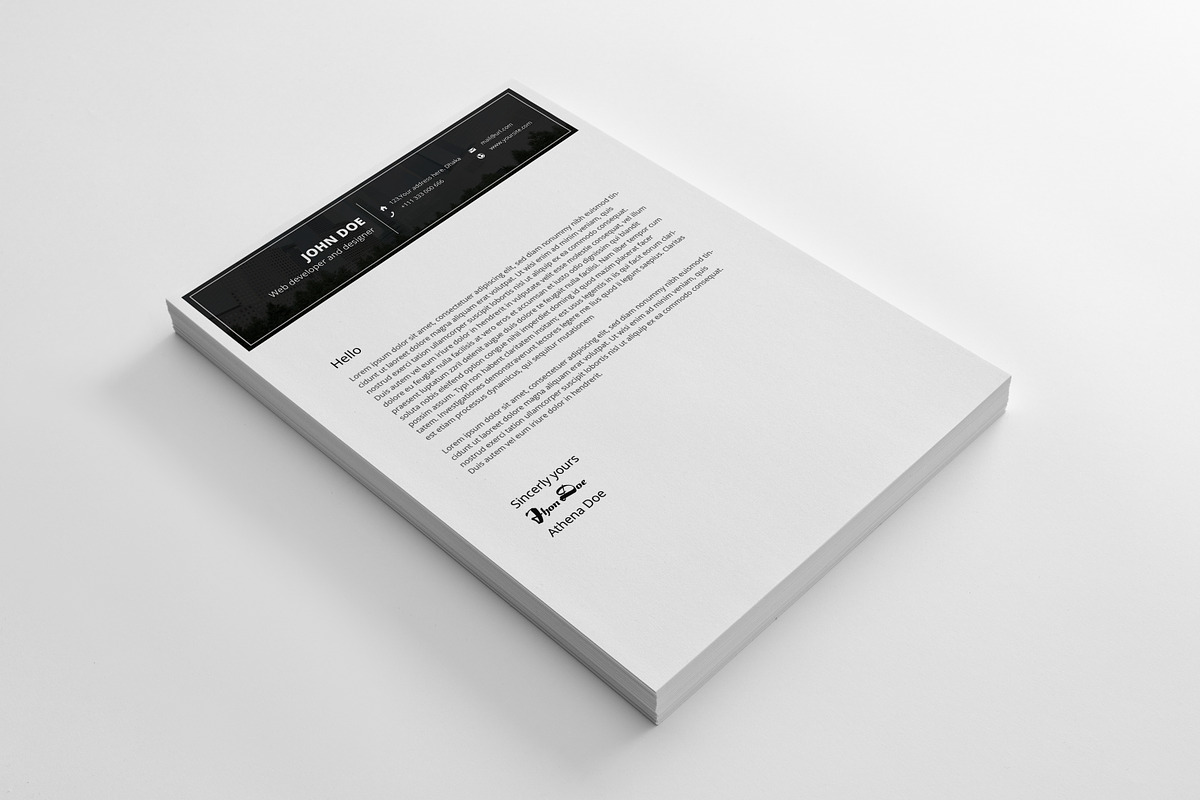 Resume templates, a Resume Template by Graphicalark (Photo 3 of 3)