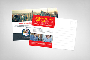 Business Solutions Postcard Template