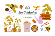 Eco Gardening. Composting., a Seasonal Illustration by Sweet Corner (Thumbnail 1 of 12)