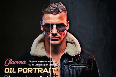 Glamour Oil Portrait Ps Action