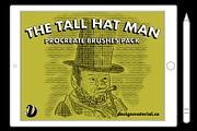 Vintage Comic Brushes For Procreate, a Brush Add-On by Design Material Co. (Thumbnail 1 of 7)