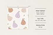 Cute pears, a Pattern Graphic by Olena Kuznietsova (Thumbnail 4 of 8)