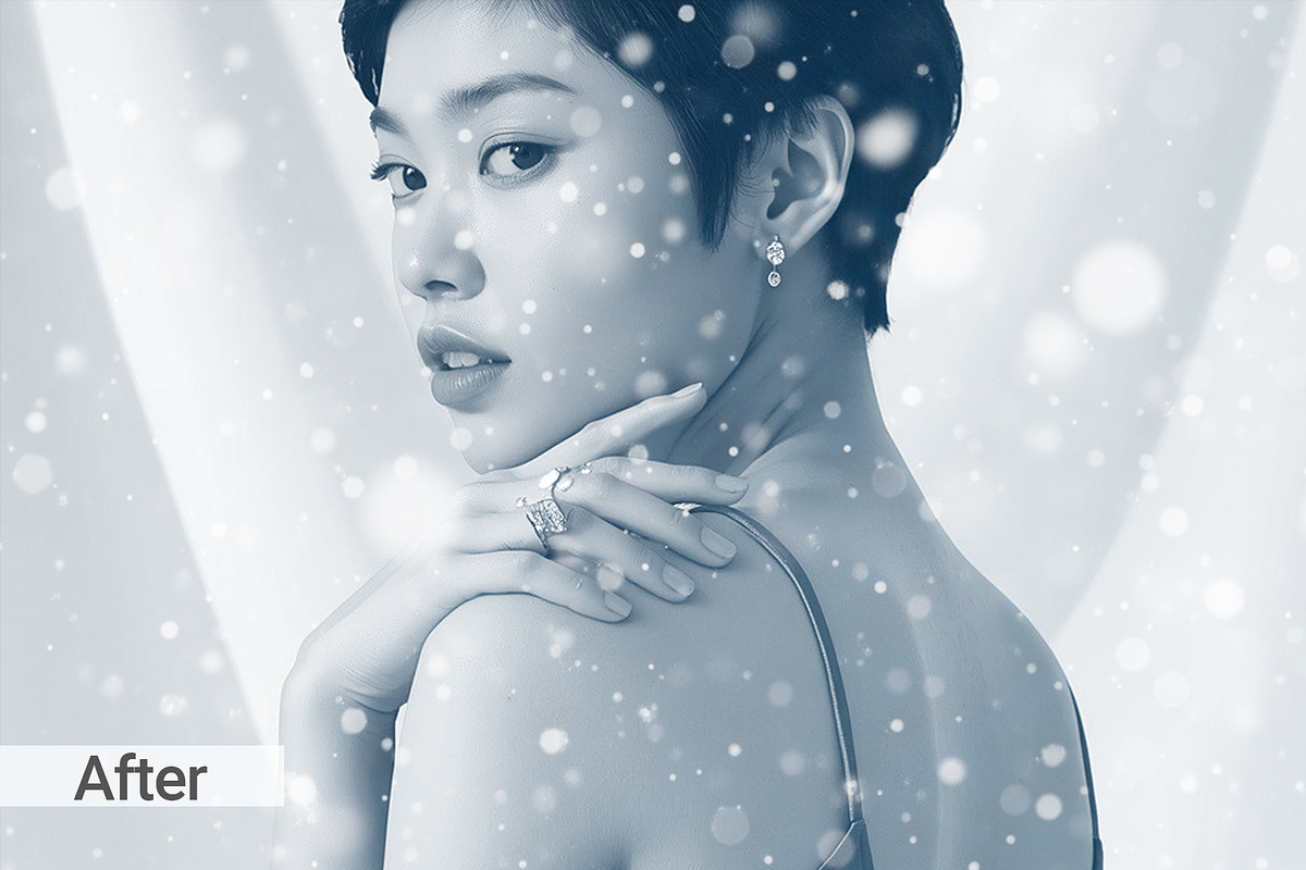 Winter Snowfall Photo Effect, a Layer Style Add-On by graphypix (Photo 13 of 13)