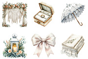 Boho Wedding Sublimation Clipart, an Illustration by SinaCreation (Thumbnail 2 of 5)