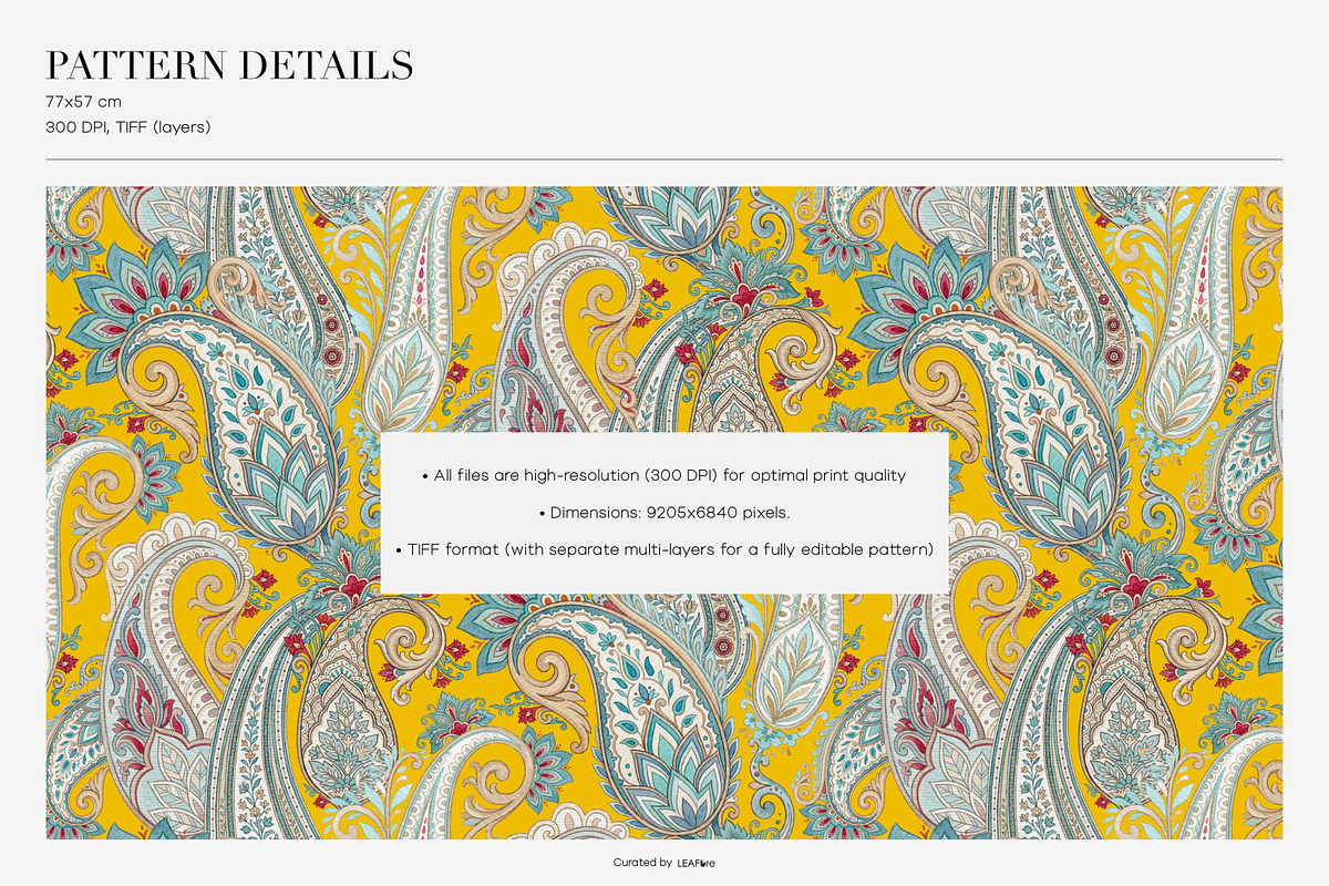 Royal Paisley Seamless Patterns 2026, a Pattern Graphic by LEAFure (Photo 3 of 10)
