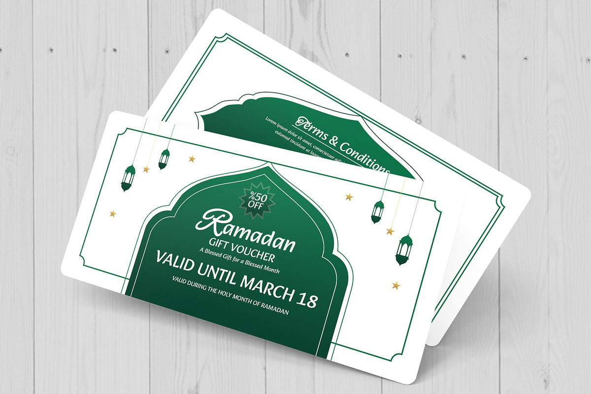 Ramadan Gift Voucher, a Card Template by MightyDesign (Photo 3 of 6)