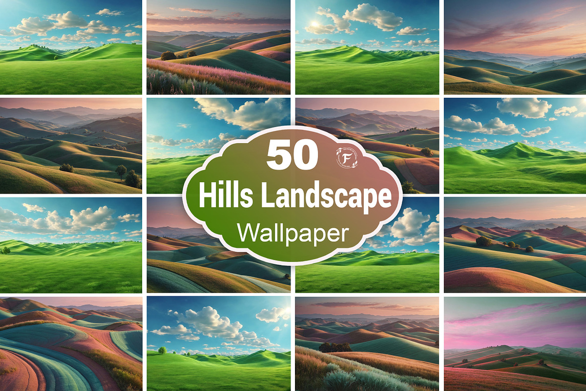 Hills Landscape Wallpaper, a Wallpaper Graphic by Forhadx5 (Photo 1 of 5)