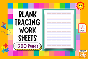 Preschool Handwriting Tracing Paper, a Templates & Theme by Premium Digital Templates (Thumbnail 2 of 2)
