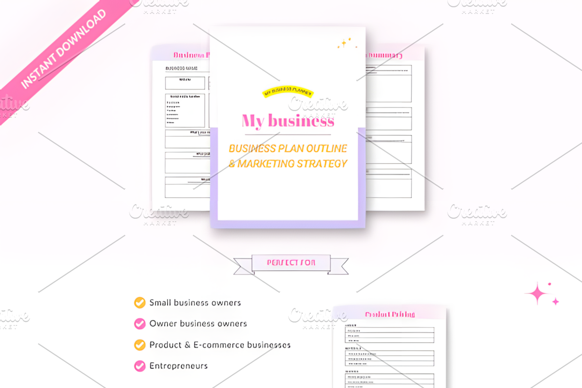 Business Planner Printable, a Social Media Template by Ink Gallery (Photo 3 of 3)