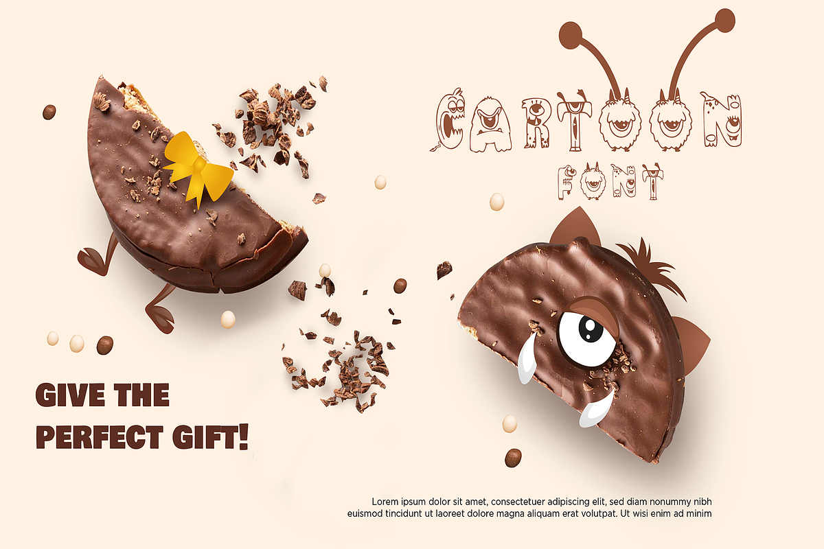 Cute Monsters, a Sans Serif Font by Dz Akali (Photo 2 of 3)