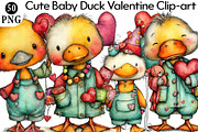 Cute Baby Duck Valentine Clip-art, an Illustration by Daily.Designs (Thumbnail 1 of 8)