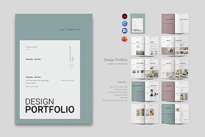 Design Portfolio and Resume Template, a Brochure Template by ElvinPrint