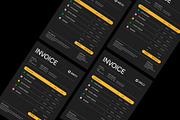 Black Modern Invoice, a Stationery Template by Neermana (Thumbnail 4 of 4)