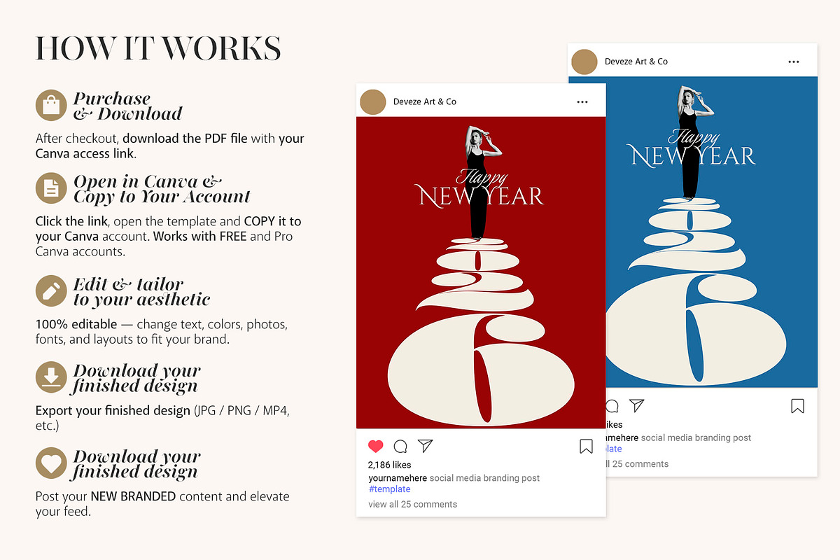 Luminé Collection - Canva, a Social Media Template by Deveze Art & Co (Photo 5 of 6)