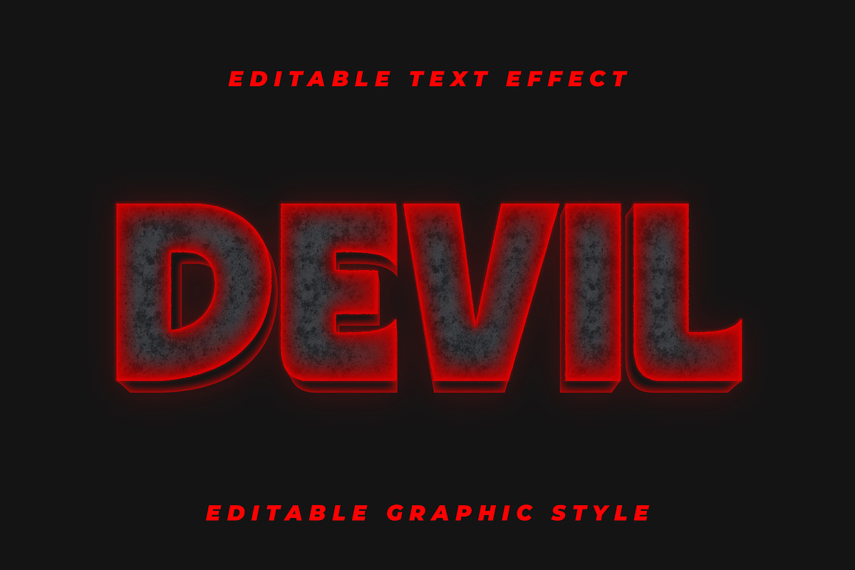 Metal Burning Glow Text Effect preview 3