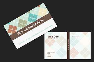 Sweater Print Business Card Template