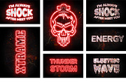 PSD Electric Editable Text Effect, a Layer Style Add-On by Photoshop Action (Thumbnail 8 of 19)