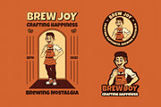 Retro Barista Illustration, a Work Illustration by Decoconio Design (Thumbnail 2 of 3)