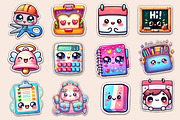 Kawaii School Sublimation Stickers, an Illustration by Dream Creation (Thumbnail 6 of 6)