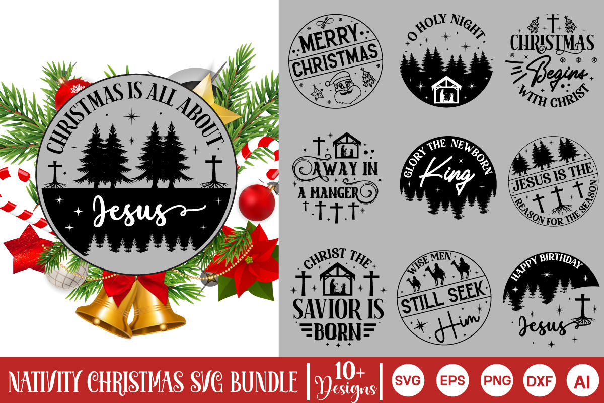 Mega Christmas Farmhouse Bundle, an Object Graphic by GraphicPicker (Photo 6 of 10)