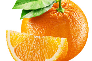 Orange fruits with orange slice, a Food & Drink Photo by Volff