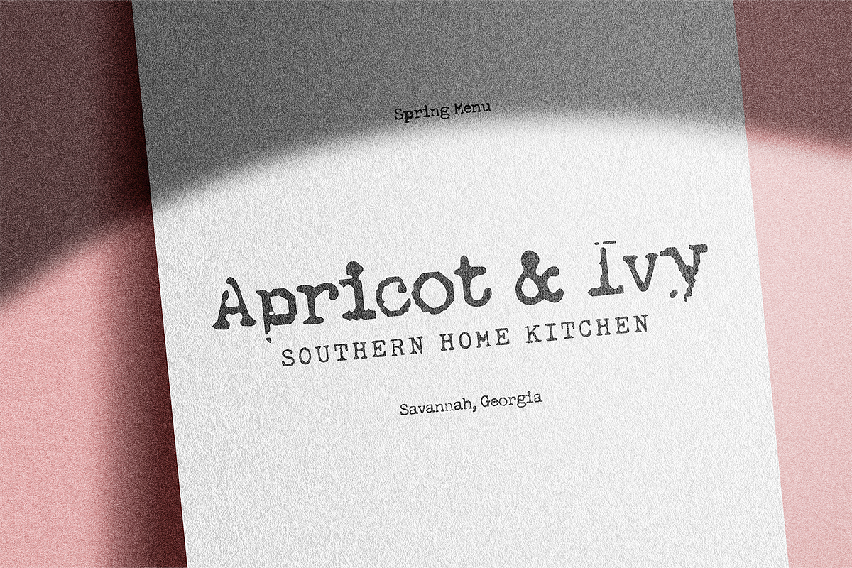 Grassroots Typewriter Font, a Serif Font by Beck McCormick (Photo 3 of 11)