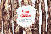 Trees Sketches, an Illustration by Nadiia Hanina (Thumbnail 5 of 5)