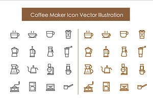 Coffee and Coffee Maker Icon
