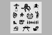 Vector Set of crazy stickers., a Decorative Illustration by PoPaShop (Thumbnail 2 of 3)