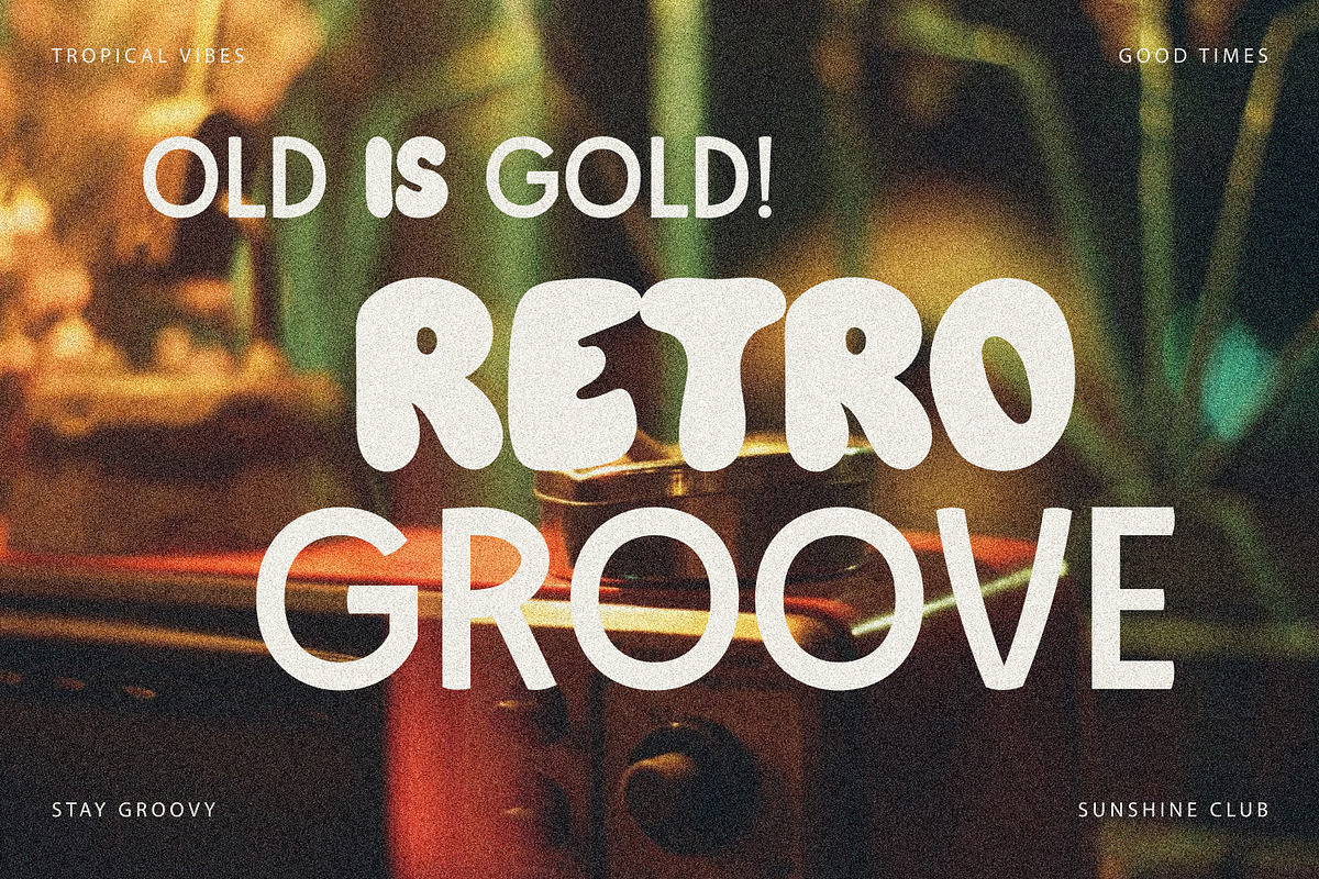 Great Chunky Sans - Y2k Funny Retro, a Sans Serif Font by MaxArt Foundry (Photo 10 of 13)