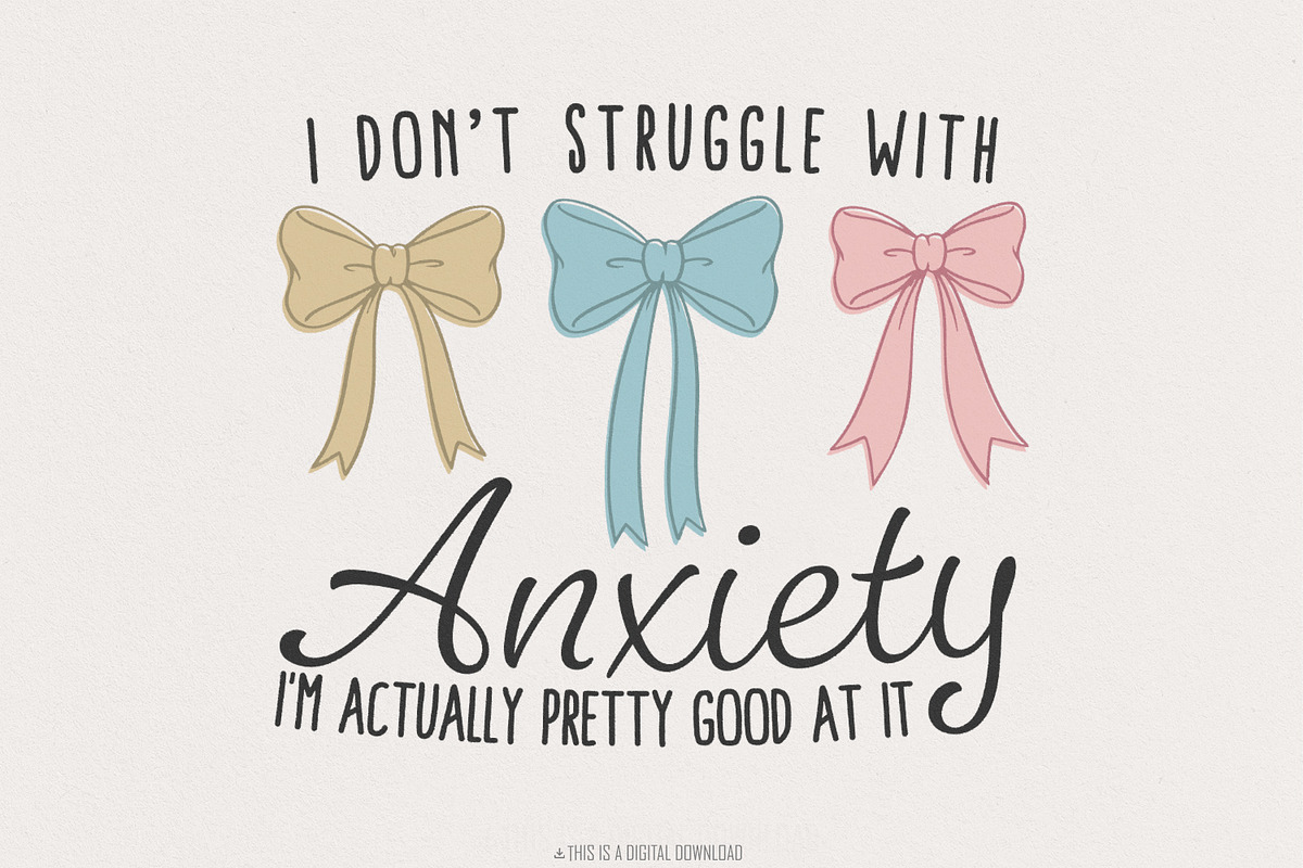 Coquette Mental Health Bow PNG, an Illustration by SharpMarketplace (Photo 1 of 9)