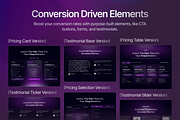 Landzy - SaaS Landing page UI Kit, an UI Kit Template by dhuhacreative (Thumbnail 5 of 8)