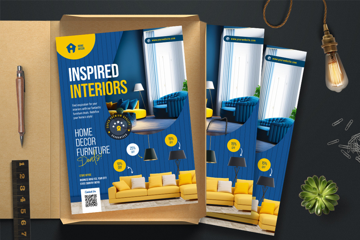Inspired Interiors Flyer, a Flyer Template by Boostock (Photo 2 of 4)