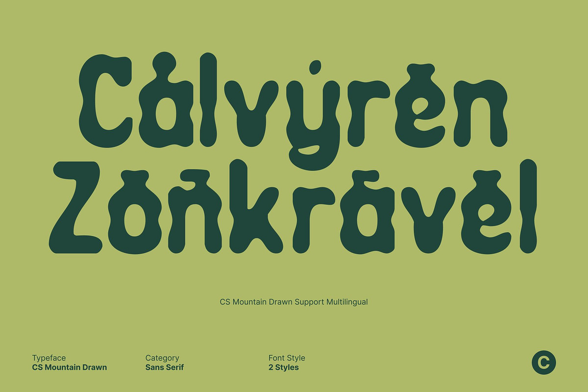 CS Mountain Drawn, a Sans Serif Font by Craft Supply Co. (Photo 5 of 8)