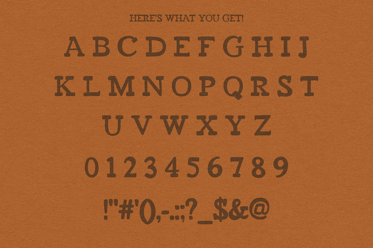 Handy Slab, a Slab Serif Font by Eric Pond Designs (Photo 3 of 3)
