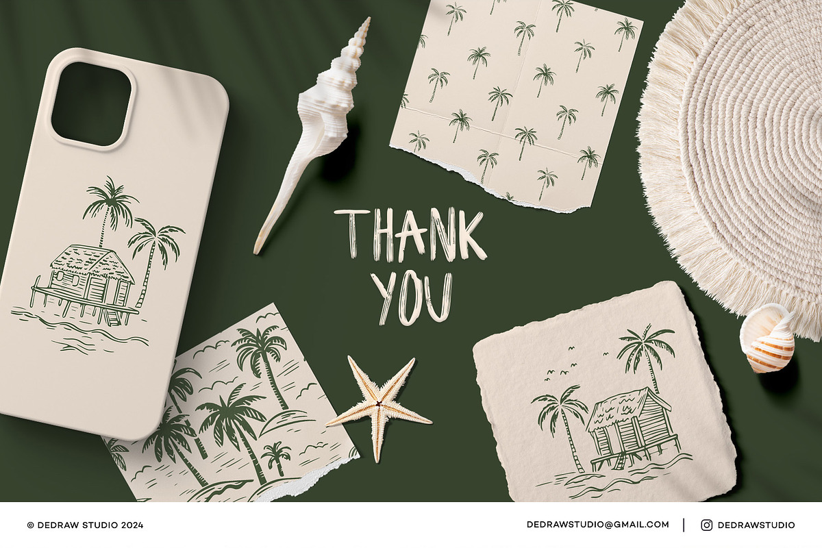 Palm Tree Set: Graphics & Patterns, a Pattern Graphic by Dedraw Studio (Photo 12 of 12)