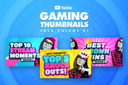 Gaming Youtube Thumbnails Bundle, a Social Media Template by Odin_Design (Thumbnail 4 of 10)