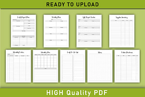 Editable Craft Planner For KDP