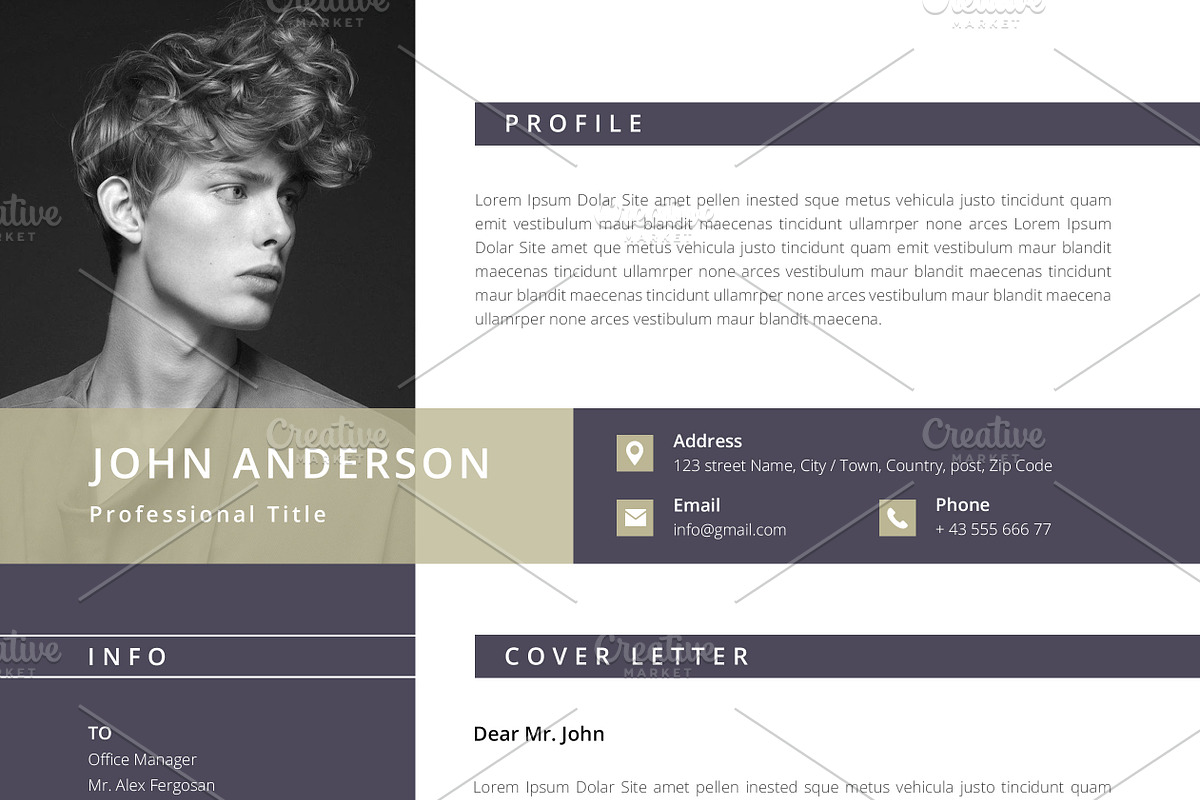 Word Resume / CV, a Resume Template by SlideCo (Photo 5 of 5)