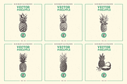 VECTOR PINEAPPLE HAND DRAWN BUNDLE, a Food Illustration by pawellpi (Thumbnail 3 of 5)