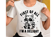 I'm Delight Funny Raccoon SVG Png, an Object Graphic by EllaMaiyaali (Thumbnail 6 of 6)