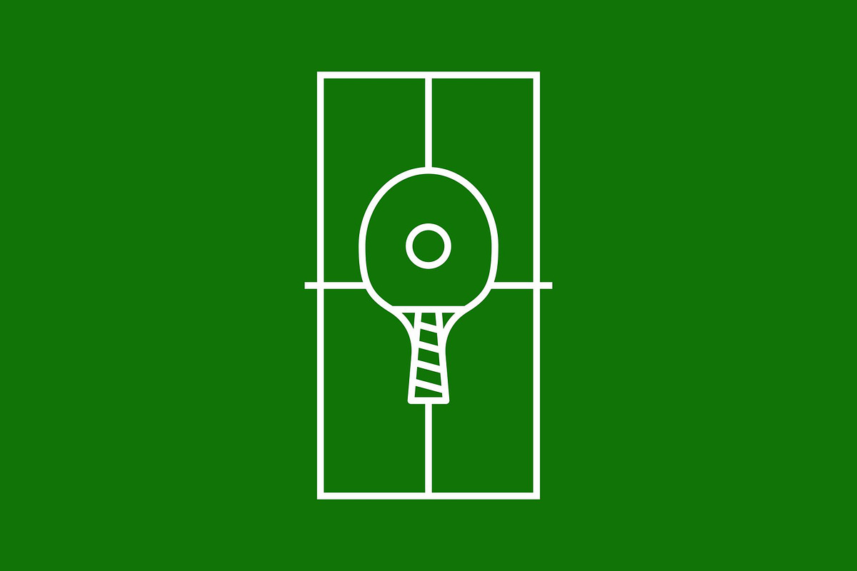 Tennis Court and Racket Lineart, a Sport Illustration by Buqancreative (Photo 2 of 4)