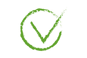 Hand Drawn Green Check Mark, an Object Illustration by Pixeness Studio