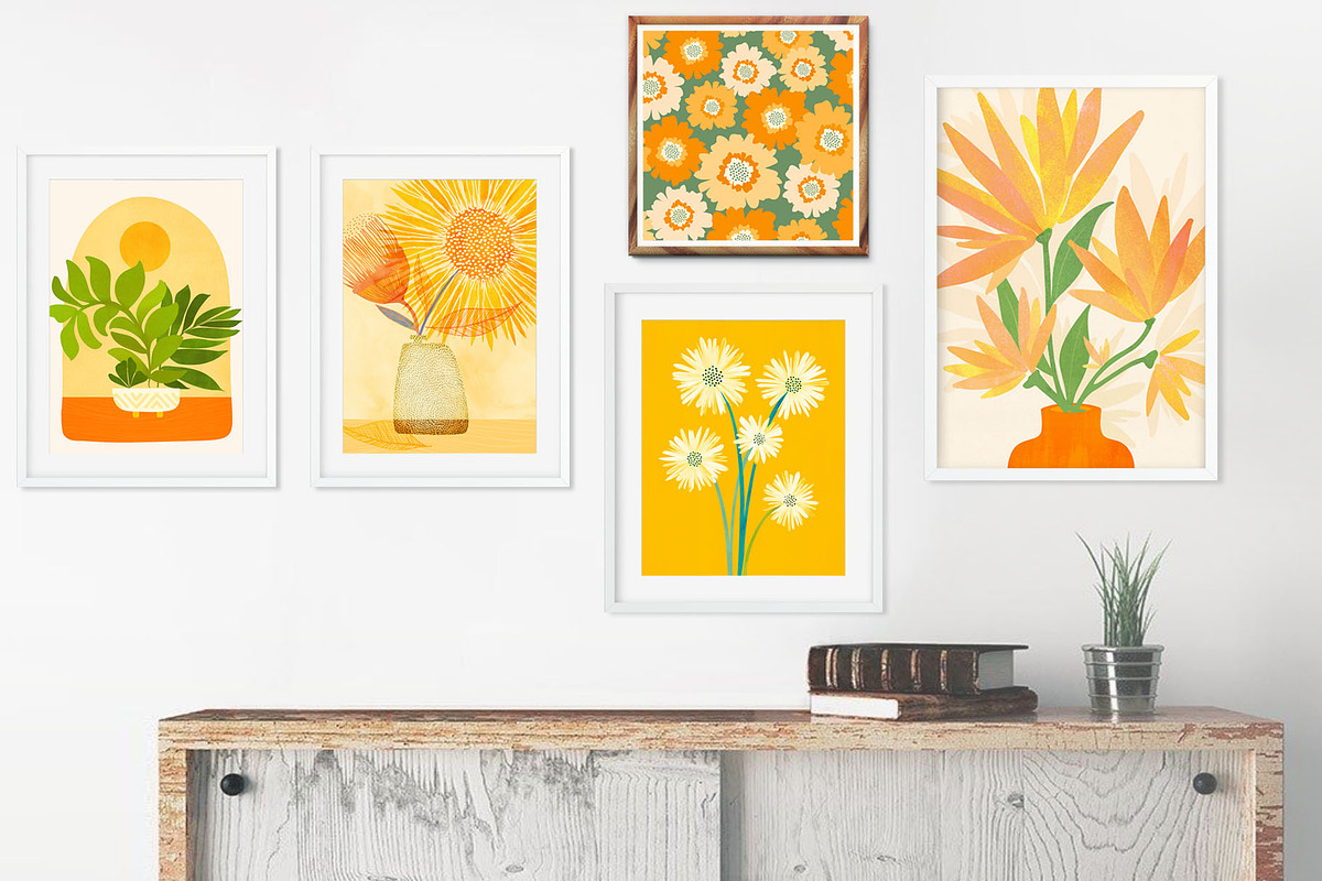 Summer Botanical Printable Posters, a Decorative Illustration by kristiangallagher (Photo 2 of 3)