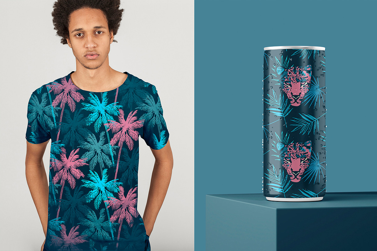 Vivid Tropics - Seamless Patterns, a Pattern Graphic by Pretty Meerkat (Photo 4 of 7)